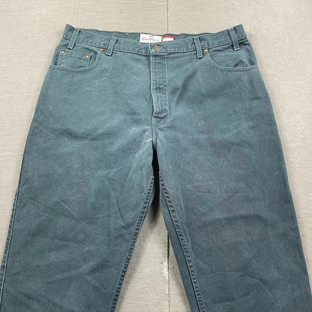 Vintage Levis 545 Pants Mens 41x32 Green Loose Fit Orange Tab Jeans Straight Leg